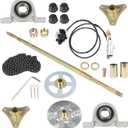 29inch/740mm Rear Live Axle Kit Brake Assembly with T8F 58T Chain Sprocket Replacement for Drift Trike Go Kart