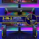 Computer Speakers, 2 in 1 PC Speaker , Gaming Speakers for PC Computer Laptop Desktop Monitor, RGB Speakers with Touch Sensitive Lighting, USB Powered 3.5mm AuxPackage Only Two Speaker, No Soundbar