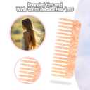 2 Pack Acetate Wide Tooth Combs for Women, Tortoise Shell Detangling Without Handle, Lightweight Styling Combs for Thick Curly Wet or Dry Hair, Travel-Friendly French Design (Blue & Pink)
