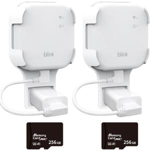256GB MicroSD Card & Wall Mount for Blink Sync Module XR with Short Cable  Declutter, Save Space, and Effortlessly Enhance Security(2 Pack)