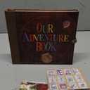 JIMBON Our Adventure Book Scrapbook Photo Album Retro Style Embossed Letter Cover Travel Diary Journal Scrap Book Kit For Couples,Memory Book For Anniversary Wedding