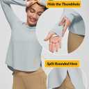 baleaf Sun-Dur Women's UPF 50+ Shirts Long Sleeve Workout Lightweight Shirt Quick Dry Clothing Running Shirts Athletic Tops (S)