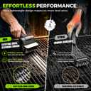 Electric BBQ Grill Brush - Cordless USB Rechargeable Grill Cleaning Brush with High-Speed Motor, Heavy Duty Stainless Steel Bristles, Automatic Barbecue Grate Cleaner Tool, Perfect BBQ Accessories