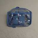 Oraben Clear Backpack Stadium Approved 12X11x6, Waterproof Clear Bag Stadium Backpack for Concert Work Sport Event (Sky Blue)