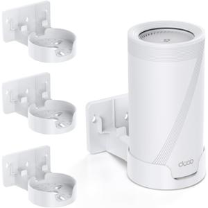 Deco Mesh Wall Mount for Deco WiFi 7 Mesh System BE63/BE65/BE75/BE85/BE95/BE10000/BE17000/BE22000/BE33000 BE Serie, Deco Mesh Wi-Fi 7 Mount Bracket Holder, Easy Installation (White, 3 Pack)