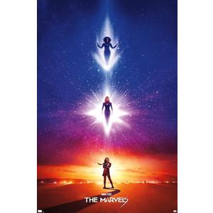 Trends International Marvel The Marvels - Teaser One Sheet Wall Poster, 34L x 22.4W, Unframed Version, Pack Of 2