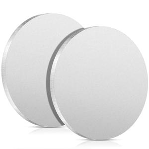 Hicarer 2 Pcs 1/4" Thickness Stainless Steel Disc 3" Diameter Round Circle Plate Metal Circles for Crafts Stamping Sanding Engraving