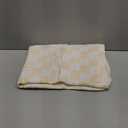 Muslin Swaddle Blankets, Checkered Receiving Blankets for Baby Boys and Girls, 43 x 43 Inches Baby Swaddle Neutral Wrap 70% Cotton and 30% Rayon Khaki