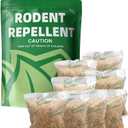LAQDECDV Rodent Repellent, Mouse Repellent Pouches, Mice Repellent Indoor, Rat Repellant for House, Mice Deterrent, Keep Mice Away, Extra-Strength Peppermint Effective for 80 ft and 90 days-8P (1.5 Ounce (Pack of 8))
