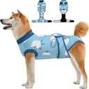 Recovery Suit for Dogs Cats,Female Male Dog Onesie for Spay Neuter,Substitute E-Collar & Cone,Anti-Licking Breathable Onesie for Dogs Cats (Sheep,L)