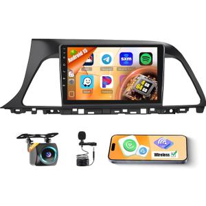 4G 64G Radio for Hyundai Sonata 2015-2017 CarPlay Screen Android 15 IPS 9" Touchscreen Car Stereo Android Auto Backup Camera Bluetooth GPS EQ 13UI