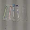 Tongue Scraper Cleaner 100% BPA Free Tongue Scrapers with Travel Handy Case for Adults, Kids, Healthy Oral Care, Easy to Use, Help Fight Bad Breath (4 PACK)