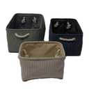 Storage Bins for Shelves - 3 Pack Baskets for Gifts Empty, Fabric Storage Cubes for Closet Organizing Dog Gift Cloth Toy