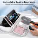 FIWWAT Carrying Case for Nintendo Switch 2 2025, 12 Game Card Slots, Large Capacity Hard Travel Protective Case for Switch 2 Console Accessories Pro Controller, Dock, White