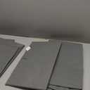 Amazon Basics Under Bed Fabric Zipper Blanket Storage Container Bags with Window and Handles, 2-Pack, 18 x 42 x 6 inches, Gray