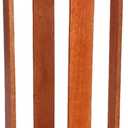 Wood Round Drink Table for Living Room Bed Room Side Endtables Coffee Cup Stand Pedestal Modern Nightstands Stool Wooden Decorative Drink Tables for Plant Display&Storages (Dark Walnut(8x23"))