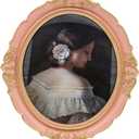 Kaolituis 10x12 Picture Frame Baroque Oval Frame 10 x 12 Wedding Picture Frames Fit Picture 10 by 12 in Gold for Wall and Tabletop Display (Ballet Pink 10x12)