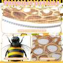 Novabright 16 Pcs Spring Bee Tree Picks Stems Decorations Bee Tree Topper Ornaments Beehive Honeybee Flower Picks for Vase Filler Baby Shower Table Centerpiece Summer Home Party Favor