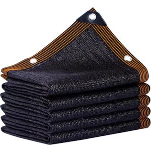 Black Shade Cloth,90% Durable Mesh Tarp with Grommets, 20x20 Ft Resistant Garden Sun Shade Netting, Shading Antifreezing for Pergola Greenhouse Plants Growing Chicken Coop Shade Cover