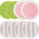Electric Mop Pads, 6.3in Spin Mop Pads for Most Cordless Electric Spin Mop, Round Mop Replacement Pads for Floor Cleaning(8 Pack)