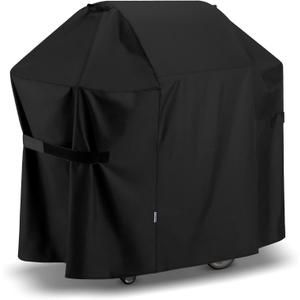 SunPatio BBQ Grill Cover 52 Inch, Outdoor Durable Waterproof Gas Barbecue Cover, Compatible for Weber Spirit 200 and 300 Series, Charbroil and Kenmore Grills, Compared to Weber 7106, 52" x 26" x 43"H