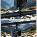 KING KONG Bike Light Mount, Aluminum Alloy Handlebar Clamp Bracket, Support Front/Under/External Mounting for Bicycle Headlight, Action Camera, Bike Handlebar 1''-1.3''/ 25.4-33mm