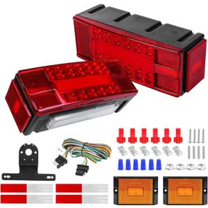 Boat Trailer Lights Led Submersible Kit, Super Bright Trailer Lights, Stop Turn License Light, DOT Approval fit For 12V Trailer Boat Truck RV Snowmobile