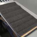 Fluffy Dark Grey Rug Living Room Are Non-Slip Washable Rugs
 72x20Inch