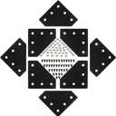 2020 Aluminum Extrusion Connector Bracket Set Included 8PCS Joint Plates,1Pcs M3 Wrench,40Pcs M5 T-Slot Nuts and 40Pcs M5x8mm Screws for 2020 Series Aluminum Profile 3D Printer Frame (20B)