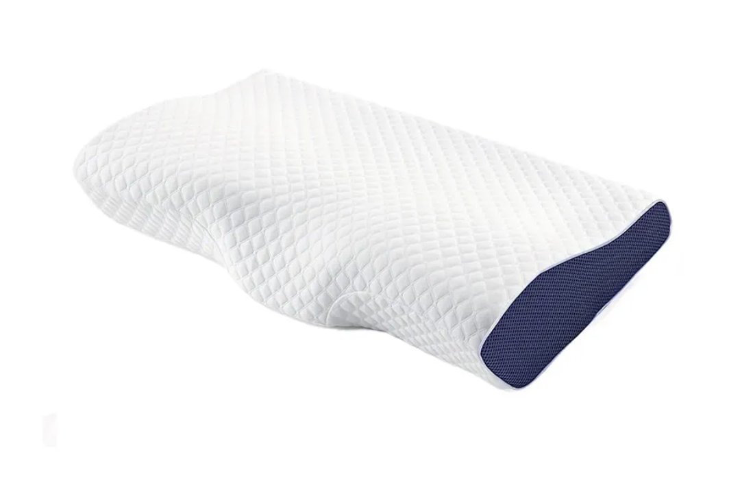 1pc Memory Foam Pillow Neck Pillows(Blue)
