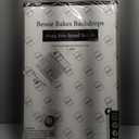 Bessie Bakes White & Silver Gray Blue Reclaimed Wood Replicated Photography Backdrop 2 Feet Wide x 3 Feet Long 3 mm Thick