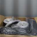 DUMOS Bar Stools Set of 4, 24 inch Counter Height Bar Stools, Upholstered Modern Kitchen Barstools with Metal Base, PU Leather Saddle Stools for Kitchen Island, Black