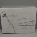 Stone Dish Drying Mats for Kitchen Counter (16x12In), Quick Dry Dish Drying Mat with Anti-Slip Pad, Absorbent Stone Dish Drying Mat, Match Any Countertop, White marble style, BPA Free, Designed in USA