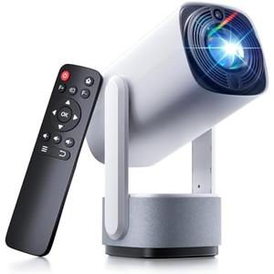 Mini Projector with WiFi and Bluetooth - SOOMFON 4K Support Video Projector with 6W Speaker, Portable Small Movie Projector 270° Rotatable Video Proyector for Bedroom/Wall/Home/iOS/Android/TV Stick