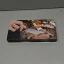 Steak Knives Set of 4, 4.8 Inch Quality Japanese Style Smooth Edge Meat Knife with Wood Handle, Damascus Pattern Full Tang Design, Ultra Sharp Dinner Knives with Exquisite Box, Kitchen Gifts (Brown)