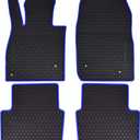 Car Floor Mats Custom Fit for Mazda 6 2023 2022 2021 2020 2019 2018 2017 2016 2015 2014 Odorless Washable Heavy Duty Rubber (All Weather) Floor Liners Front and Rear Row Set Blue
