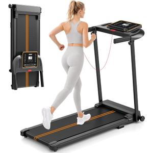 Treadmills for Home Walking Pad - Foldable Treadmill Under Desk with Handle Bar 0.6-6.2 MPH Portable Folding Pads Compact Running Machine Quiet Lightweight | Under Desk, 0.6-6.2 MPH, Portable Folding, Compact Running Machine, Quiet Lightweight