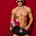 Casey Kevin Mens Valentines Underwear Sexy Novelty Cotton Boxer Briefs for Valentine's Day Gifts 3D Pouch Couple Underwear (Black, L)