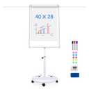 Maxtek Mobile Whiteboard 40 x 28 in, Magnetic Dry Erase Easel