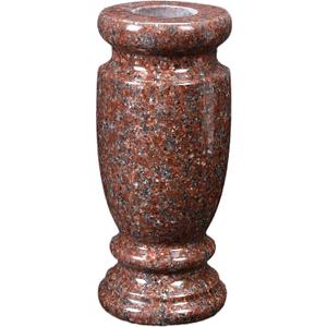 Granite Cemetery Vase for Grave Markers, Headstone Memorial Flower Holder