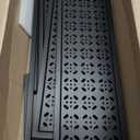 aboxoo 3 Tier Stair Style Large Metal Plant Stand, Garden Display Shelf Flower Pot Holder Storage Organizer Rack for Indoor Home Outdoor Patio Balcony Yard( Black, Rectangle)