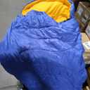 Dog Sleeping Bag, Portable Design, Excellent Warmth, Suitable for Travel, Hiking, and Camping with Polyester Fiber and Polar Fleece Material (Blue)