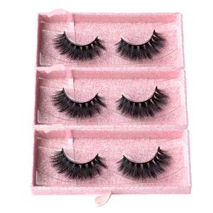 3 Packs Fluffy Long Thick Dramatic Look Handmade Reusable 3D Mink False Eyelashes D008