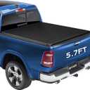 KD-Power Ram 1500 Bed Cover 5.7FT Soft Roll up Tonneau Truck Cover for Dodge Ram 1500 2009-2026 (Incl. Classic & New) 5.7FT Bed Without Rambox