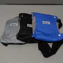 Dono Washable Belly Bands for Male Dogs 3 Pack, Reusable Dog Diapers, Super-Absorbent Doggie Puppy Male Wraps, Blue Black Gray, X-Small (X-Small (NewBorn 7''-8''))