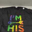 Gay Couple Matching I'm His LGBT Pride T-Shirt, XL