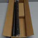 Curtain Rods 18-45 Inch, 1" Heavy Duty Adjustable Curtain Rod for Windows, Black Short Window Treatment Rod, Modern Design, Easy Installation