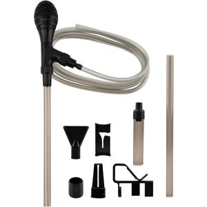 Aquarium Siphon Pump Gravel Cleaner - 80GPH Powerful Fish Tank Vacuum Gravels Cleaning Kit,Manual Water Changer with Air Push Button, for Aquarium Water Changer, Sand Cleaner