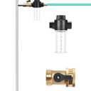 Stainless Steel Deep Root Tree Watering Tool,Root Feeder with Fertilizer Bottle Watering Wand Irrigation System Watering Stake,for Trees Bushes Shrubs Fruit Trees with Brass Valve T-Handle