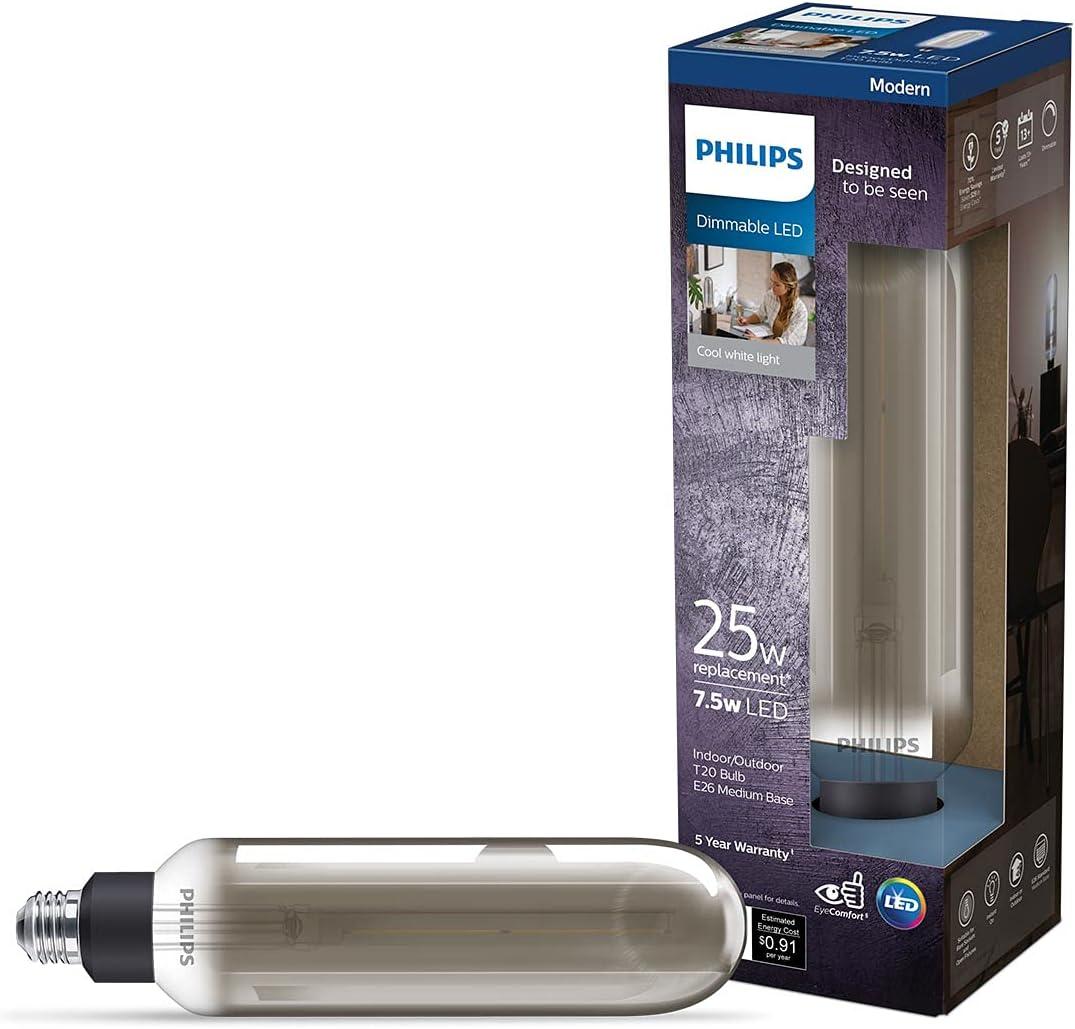 Philips LED Dimmable T20 Spotlight - Grey Finish